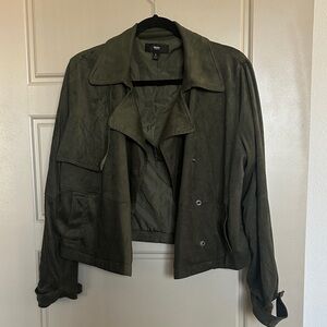 Suede Dark Green Jacket